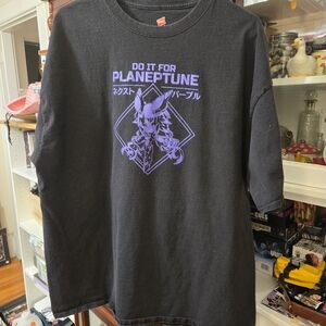 Hyperdimension Neptunia - "Do It For Planeptune" - Men's 2XL 2016 Anime T-Shirt